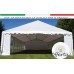 GAZEBO TENDONE 12x6 M PVC TUBOLARI ZINCATI CON ARCHITRAVE - CON LATERALI  - BIANCO 